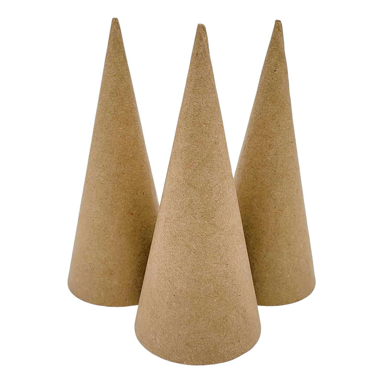 3x Paper Mache Cones, Open Bot - огляд і ціна Cotton Candy Cone