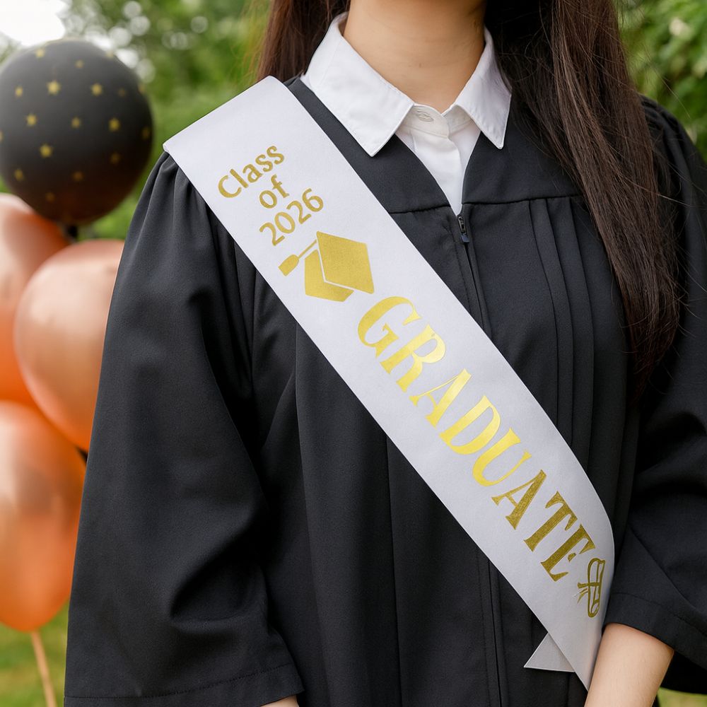 Class of 2026 2026 Graduation  - огляд і ціна Birthday Sash Glitter
