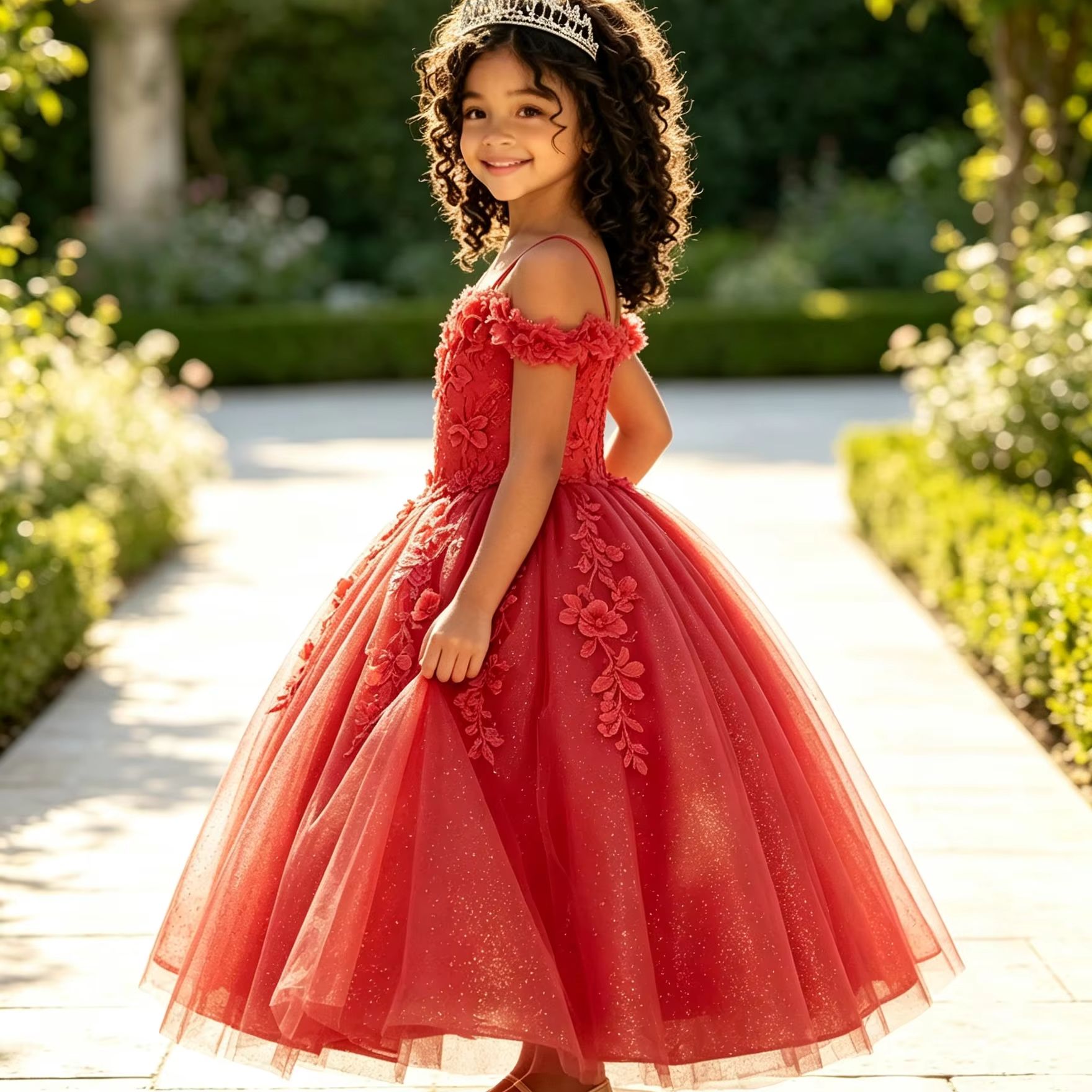 Glitter Flower Girl Dresses Fo - огляд і ціна Birthday Sash Glitter