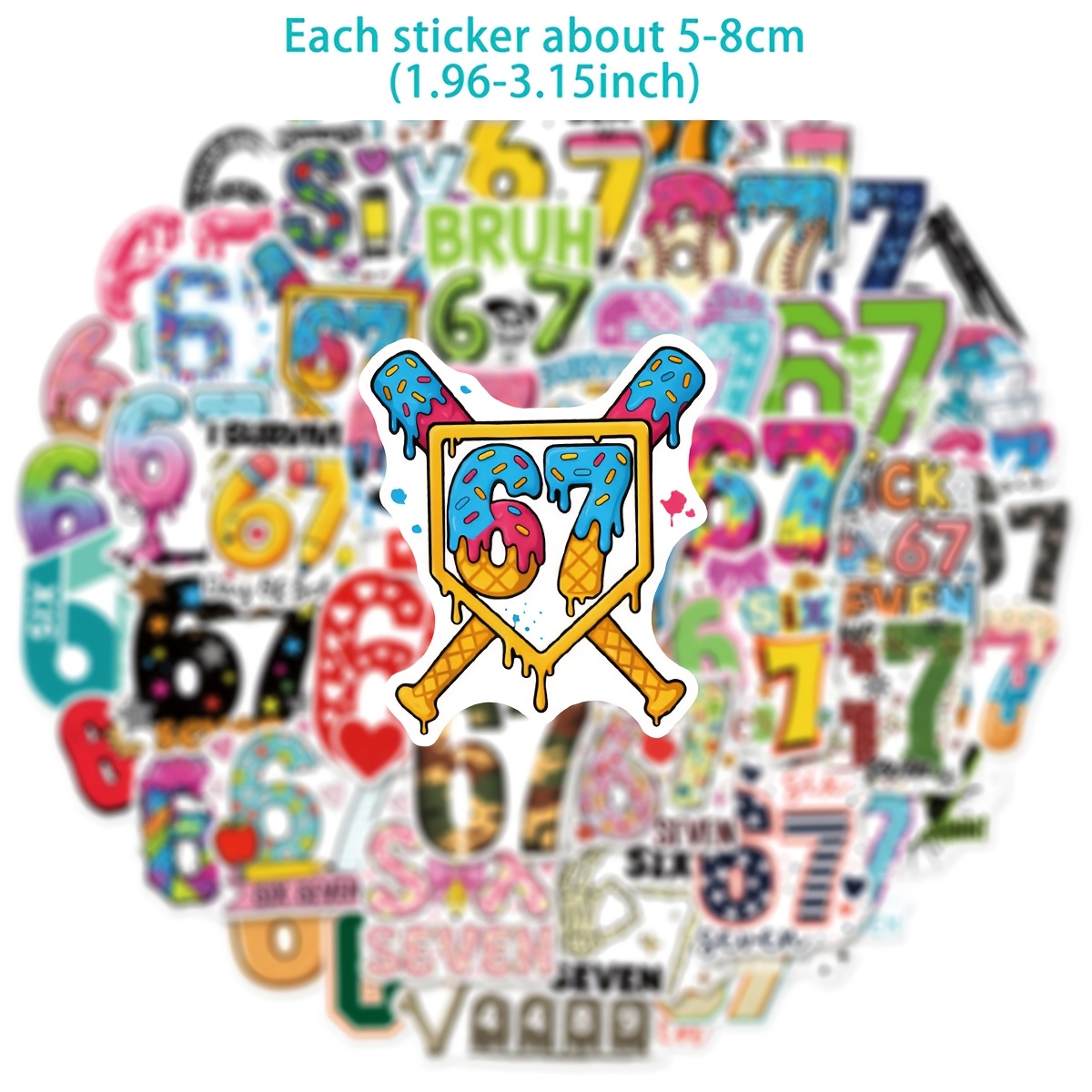 50pcs Number 67 Digital Graffi - огляд і ціна Plastic Cup 50Pcs