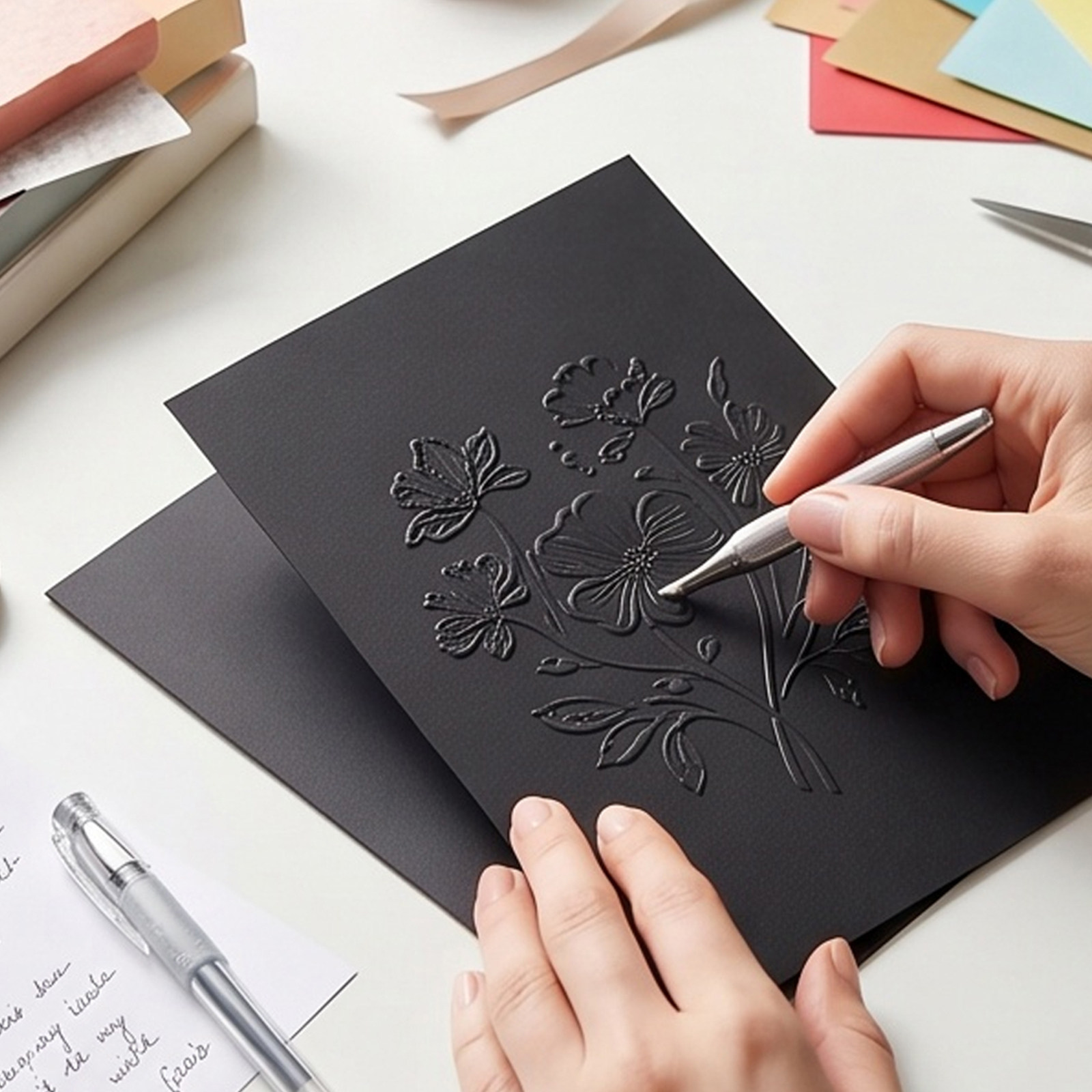 60Pcs Black Cardstock Scrapboo - огляд і ціна Papercraft Supply Invitation