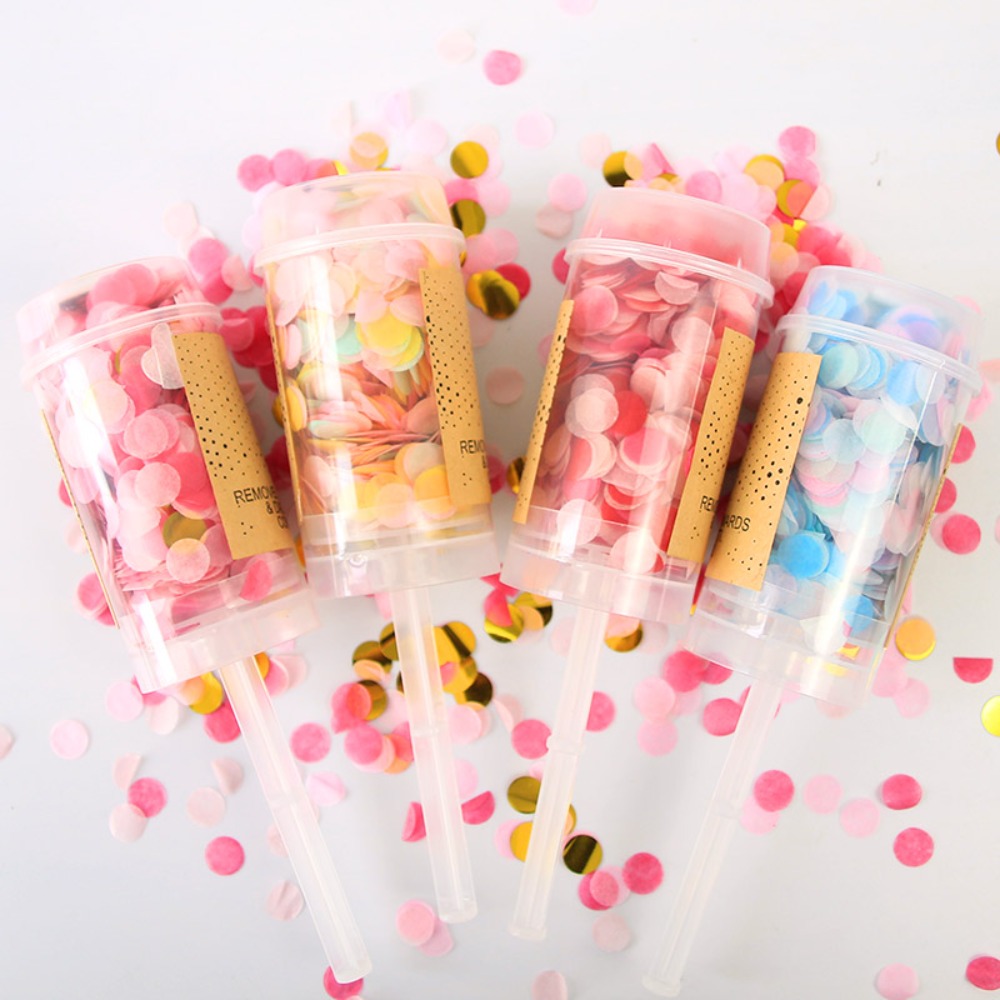 1Pcs Round Push Up Confetti Po - огляд і ціна Confetti Cannon Tube