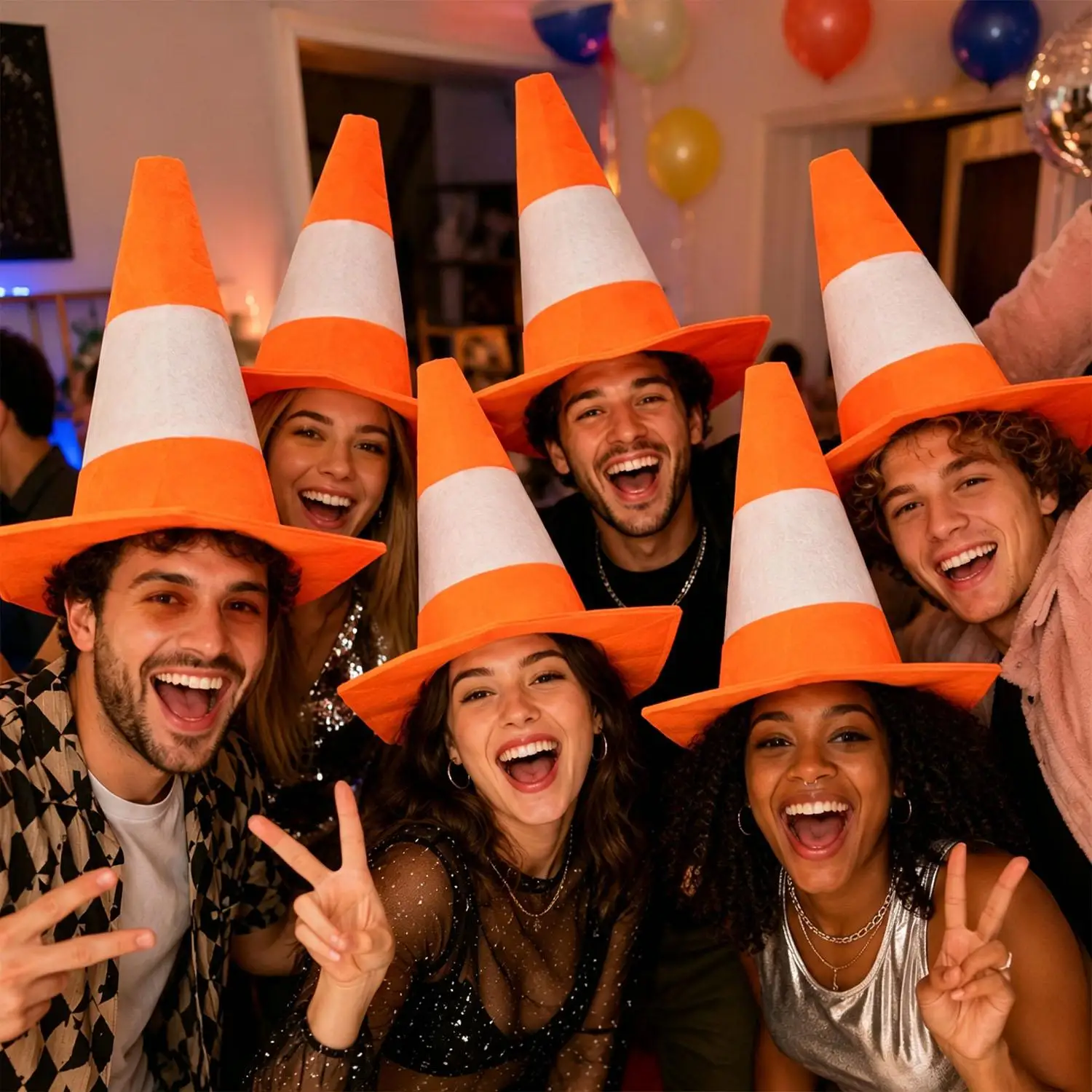 1/3/5Pcs Funny Foldable Traffi - огляд і ціна Party Hat Cone