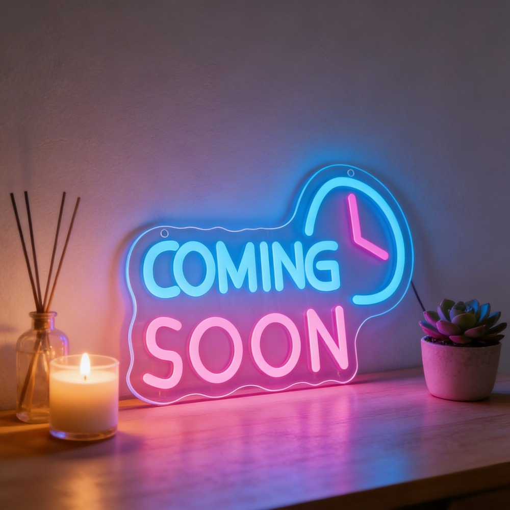 Coming Soon Neon Sign LED Ligh - огляд і ціна Event Launch Party