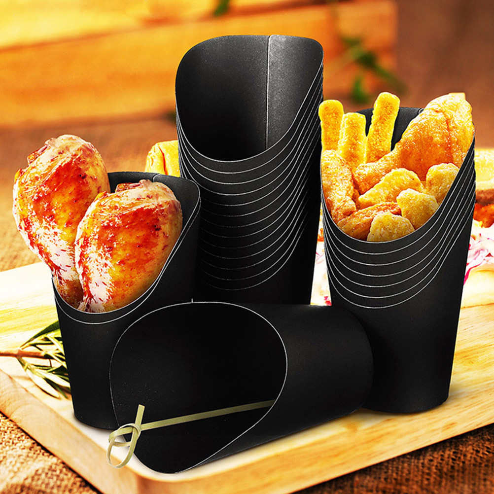 50Pcs Kraft Paper French Fry C - огляд і ціна Plastic Cup 50Pcs