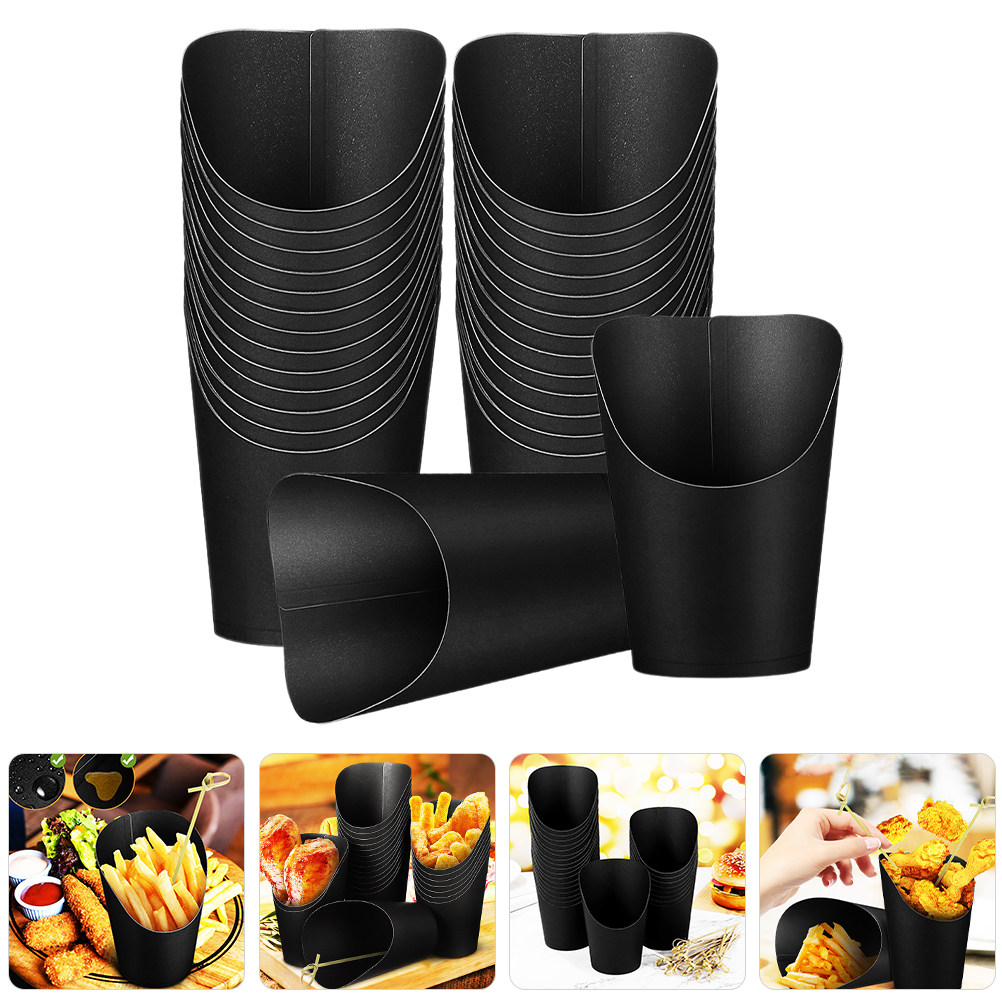 50Pcs Kraft Paper French Fry C - огляд і ціна Plastic Cup 50Pcs