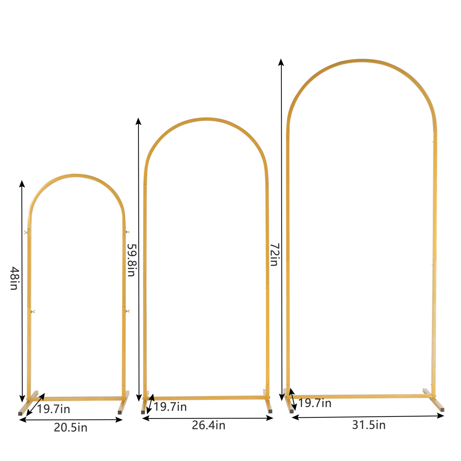 3Pack Golden Metal Arch Kits,  - огляд і ціна Balloon Arch Kit