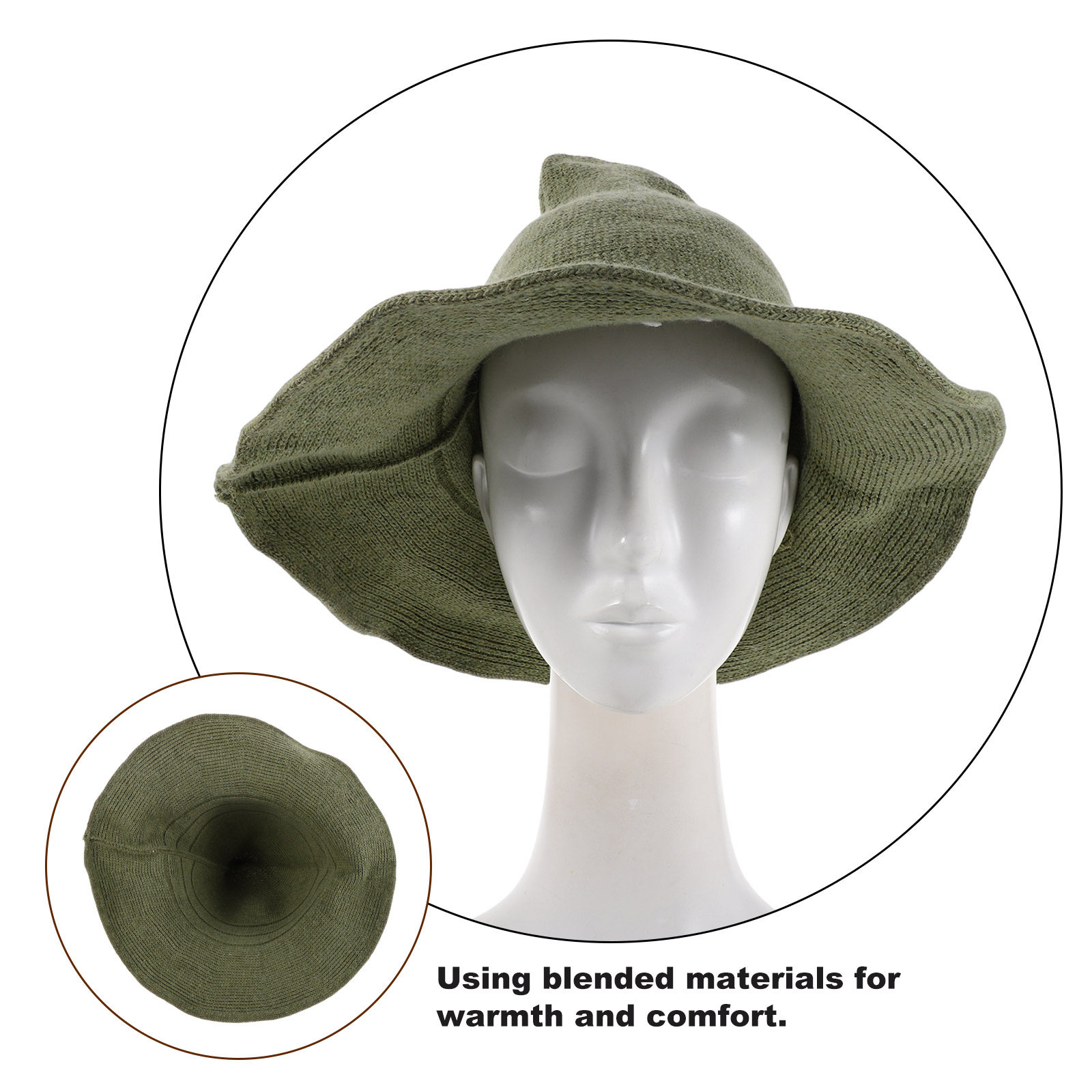 Men's Green Witch Hat Wool Ble - огляд і ціна Party Hat Cone