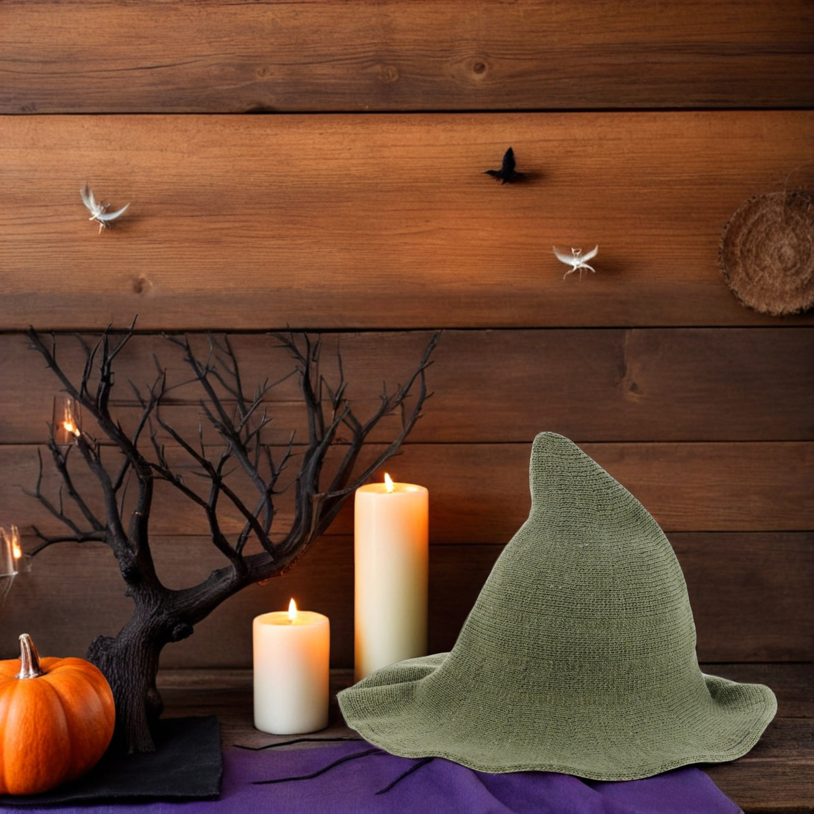 Men's Green Witch Hat Wool Ble - огляд і ціна Party Hat Cone
