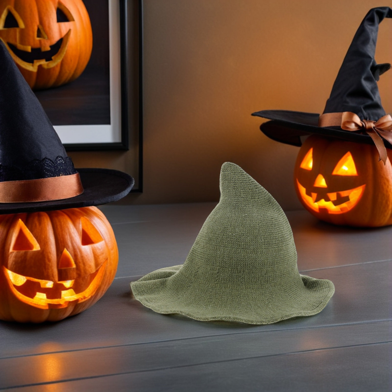 Men's Green Witch Hat Wool Ble - огляд і ціна Party Hat Cone