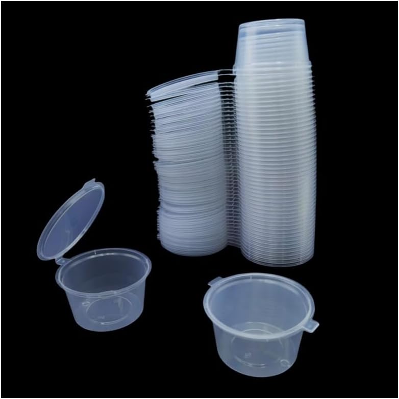 Disposable Clear Plastic Sauce - огляд і ціна Plastic Cup 50Pcs