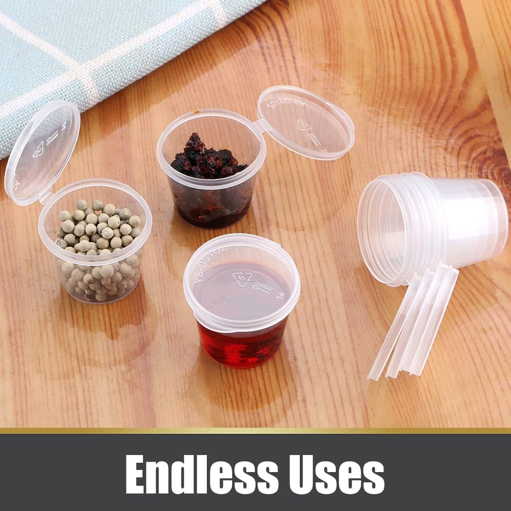 Disposable Clear Plastic Sauce - огляд і ціна Plastic Cup 50Pcs