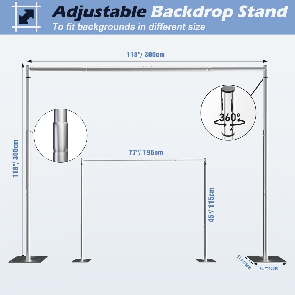 Heavy Duty Backdrop Stand Kit  - огляд і ціна Photo Booth Frame